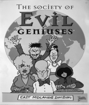 Scooter McKenzie's 'Society of Evil Geniuses' Cartoon.