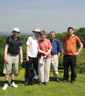 Mid-Bucks members gathered for a walk on Chequers Knapp