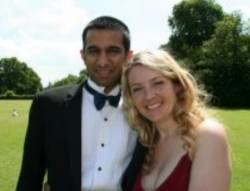 Picture of Janak and Leah.