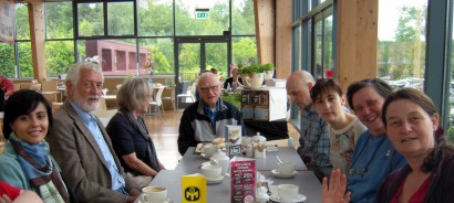 An afternoon meeting at Dobbie's garden centre