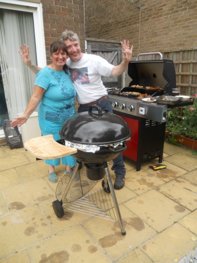 Rowena and Mark at the Barbeque