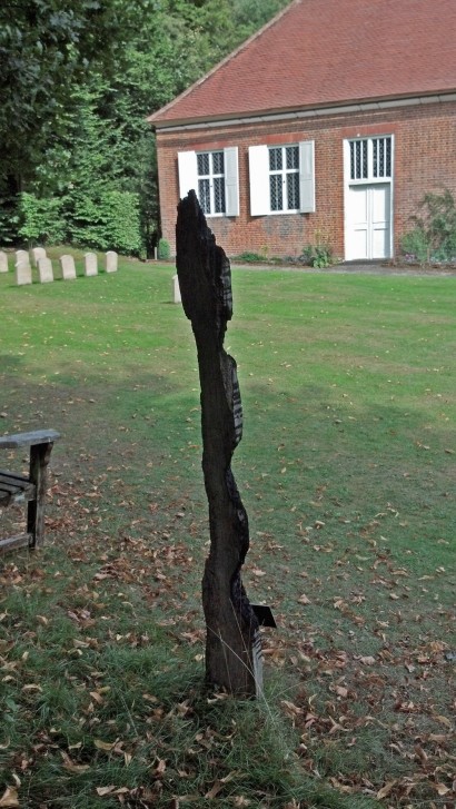 The fire memorial in the grounds of Jordans Quaker Meeting House.