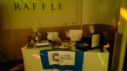 photo of raffle prizes table