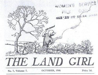 Front cover of 'The Land Girl' from October 1946