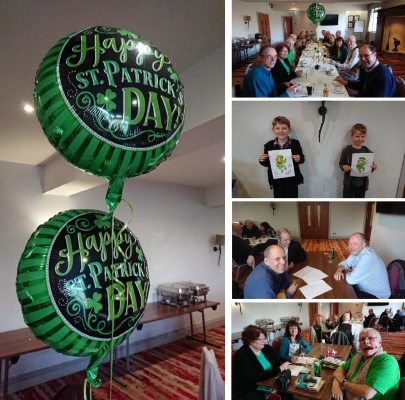 Montage from the St Patrick's Day meal