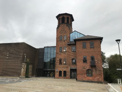 The Museum of Making is housed in a modern brick and glass factory like building