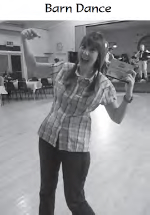 Maria, dancing at a Mensa barn dance event.
