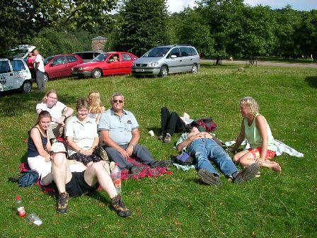 Picture of the picnic at Chatsworth House