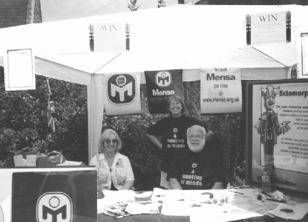 Picture of the Mensa stand at the Eastwell Fete 2002