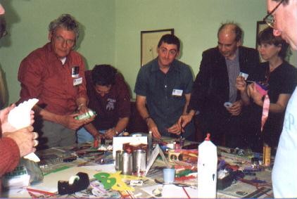 Picture of a mask making session