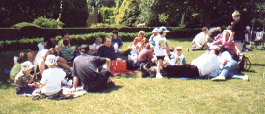 Picture of a picnic at family fun day