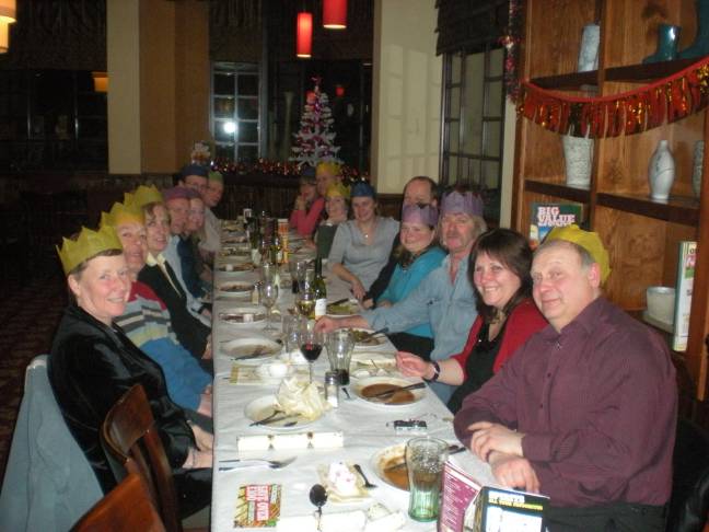 Picture of members at the 2010 Nottingham Christmas meal