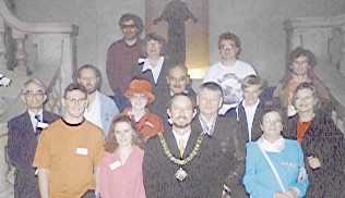 Picture of Mensans with the Lord Mayor of Nottingham, in the Council House