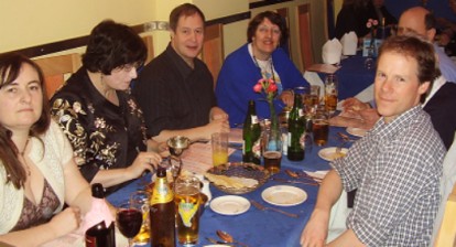 Picture of the group on curry night.