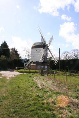 Picture of a windmill encountered along the walk