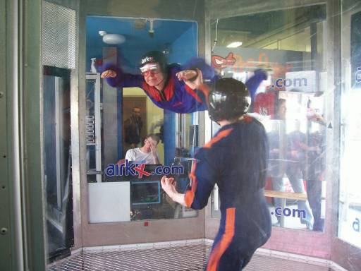 Picture of a member bodyflying at Airkix in Milton Keynes.