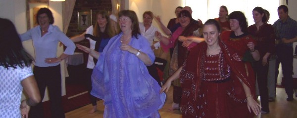 More than a dozen members got instruction in Indian dancing.